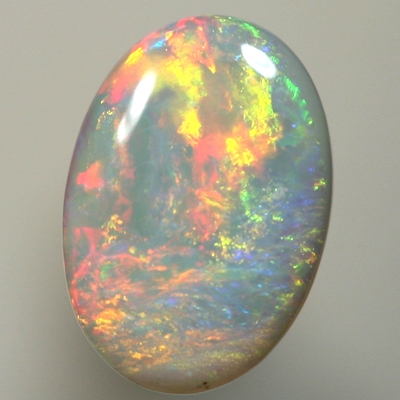 SOLID SEMI BLACK OPAL  Rolling flashes of red to orange SEE VIDEO